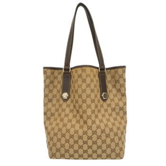 Gucci Tote Bag GG Canvas Brown - Picture 1 of 9